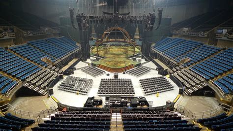 Mississippi gulf coast coliseum - Mississippi Coast Coliseum. Got a crick in my neck but could see everything fine. Row is shallow. Tall people will be uncomfortable if not on aisle. This seat is at the top of the stairs with no seats in front of it so there's tons of leg room. It's also beside a stair rail so you can prop your foot up. Great sound great view.